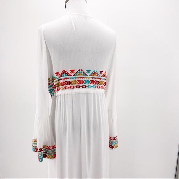 LEEN Woman Embroidered Long Kimono Coverup - Picture 3 of 5